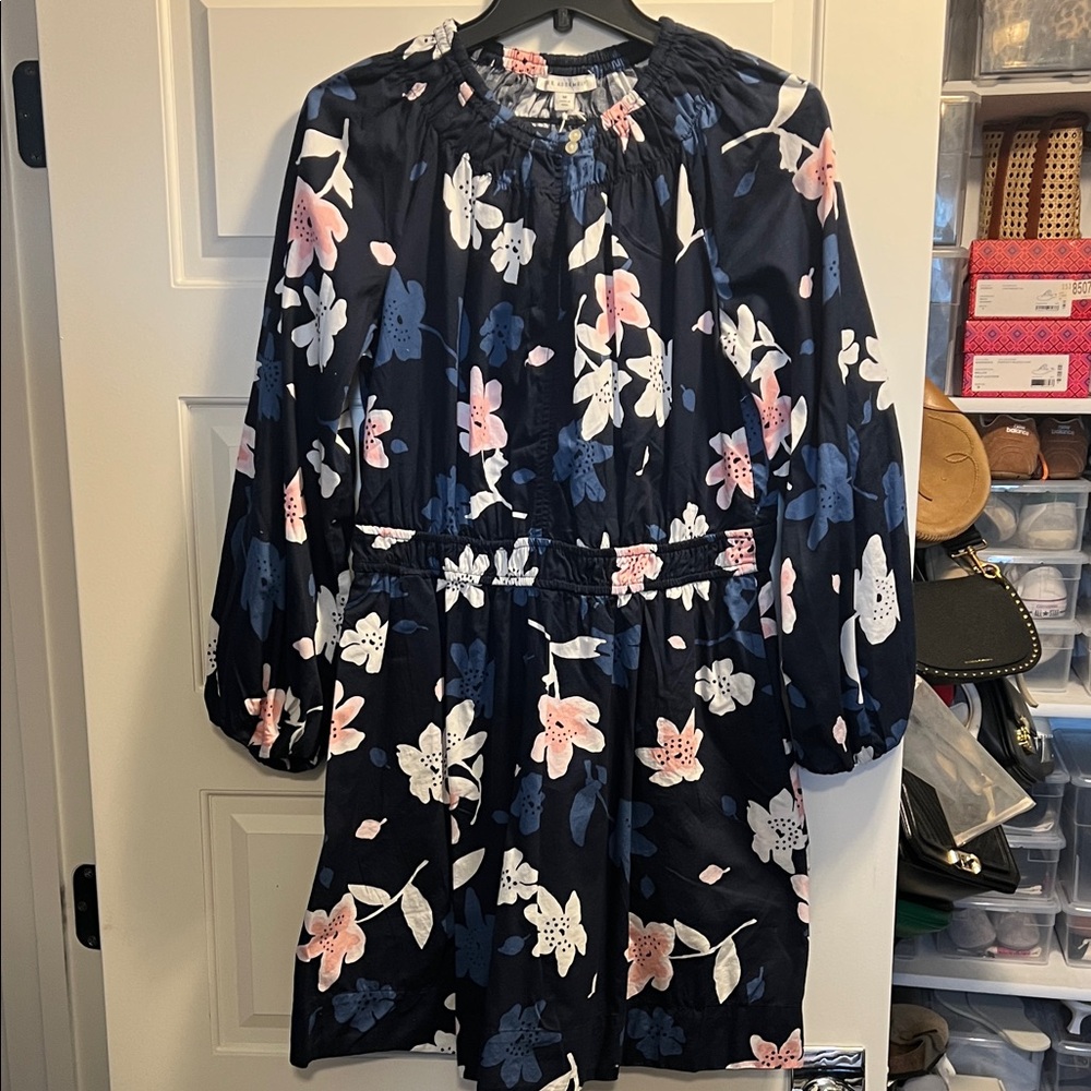 Floral Print Dress with Long Sleeves